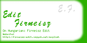 edit firneisz business card